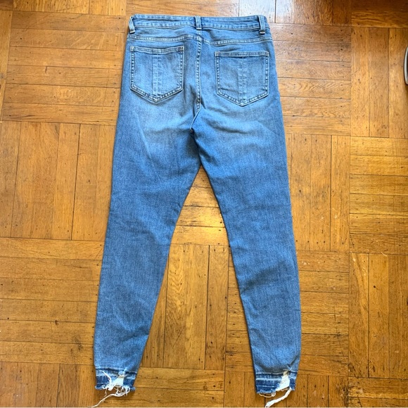 Primark Denim Co, distressed blue denim jeans size 8 - Picture 10 of 12